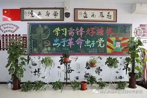 志花样少年,学雷锋板报