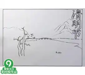 清明节手抄报,家里有小孩的不要放过