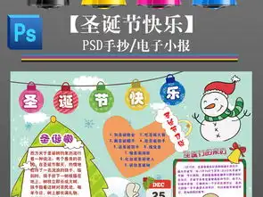 简单卡通圣诞节快乐习俗手抄报小报花边模板图片素材psd下载66.05mb圣诞节手抄报大全节日手抄报