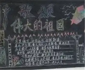 国庆节黑板报我爱我的祖国
