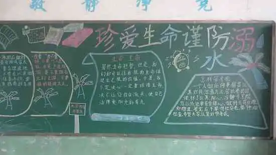 防溺水黑板报防溺水安全教育作文