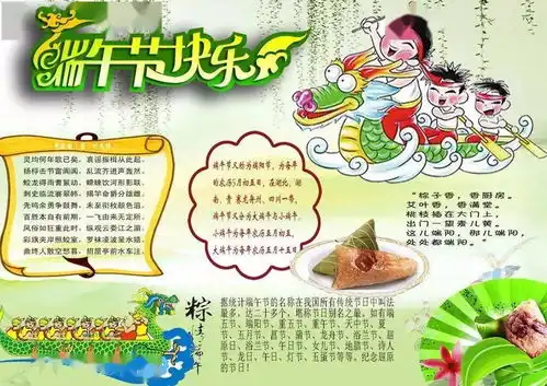 端午佳节,粽香万里,端午节手抄报大全,非常实用