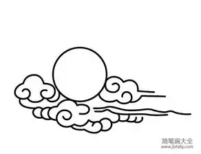 2016年中秋节月亮简笔画