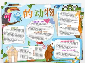 动物小报喜欢喜爱保护野生动物手抄电子小报图片素材worddoc模板下载16.75mb爱护动植物手抄报大全环保手抄报