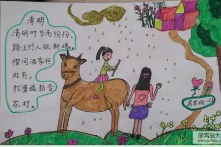 清明节儿童画
