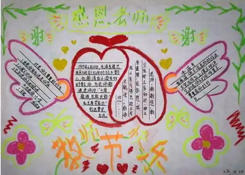 教师节手抄报感谢恩师