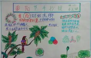 重阳节手抄报20字