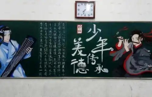 初中生黑板报走红,真的是惟妙惟肖,美术老师也赞叹不已