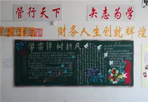 科文学院管理系举办学雷锋,促学风黑板报评比活动