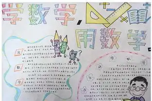 数学手抄报空心字