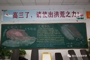 简阳中学举办文明城市文明校园文明学生大型板报活动