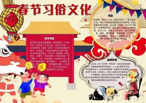 手抄报春节手抄报素材,拯救你的春节手抄报作业