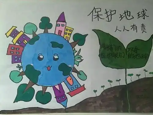珍爱地球爱护环境天桥区小学生争当地球小卫士
