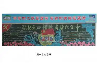 2020五四青年节黑板报图片大全,五四青年节黑板报内容资料