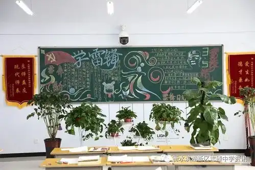 志花样少年,学雷锋板报
