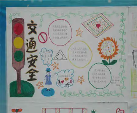 交通安全手抄报做好交通安全