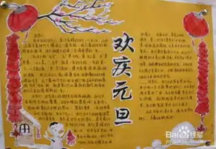 庆元旦的画和手抄报
