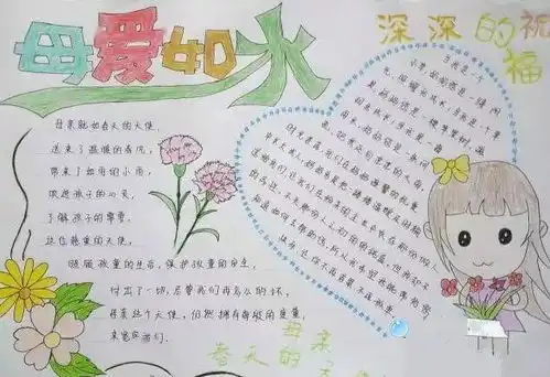 描写母亲好词好句好段和手抄报贺卡全攻略,来为孩子收藏