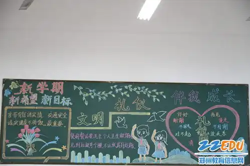中牟县商都路小学最美黑板报浸润少年心