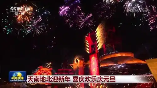 天南地北迎新年喜庆欢乐庆元旦
