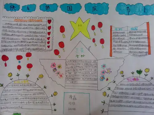 小学生国庆节手抄报图片