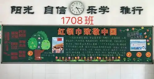 小小黑板报浓浓爱国情记新学期黑板报评比活动