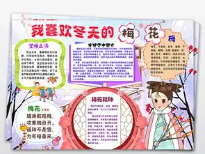 ps我喜欢的植物梅花静物小报手抄报图片素材psd模板下载141.60mb语文手抄报大全学科手抄报