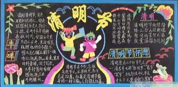 清明节黑板报2017年清明节习俗黑板报集锦