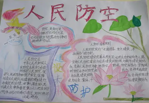 关于人民防空手抄报图片7幅