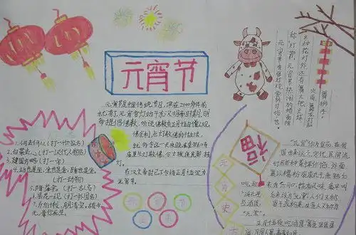 元宵节手抄报内容元宵节灯节的起源