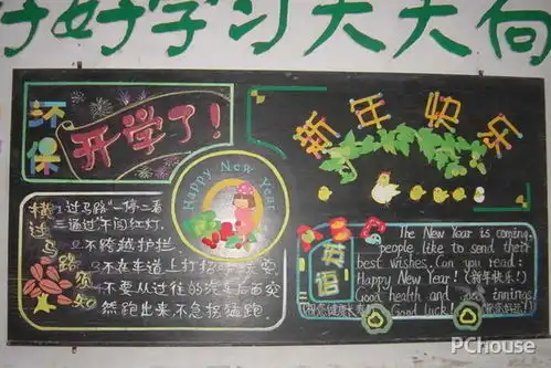 元旦黑板报设计