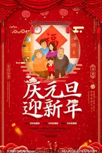 庆元旦迎新年宣传海报设计psd素材