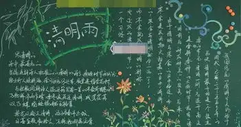 清明节的黑板报设计