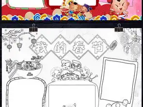 2019春节快乐猪年新年小报春节小报手抄报word模版图片素材worddoc模板下载130.28mb元旦手抄报大全节日手抄报