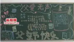 2019最新感恩父亲节黑板报图片大全,关于父亲节黑板报内容素材天天板报网