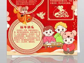 我的新年愿望手抄报模版学生新年新计划竖版小报图片模板下载