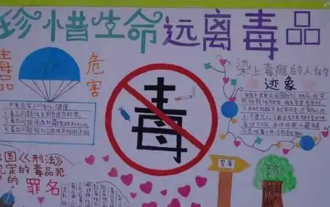 珍爱生命远离毒品手抄报内容