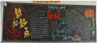 2019年关于春节故事的黑板报五年级