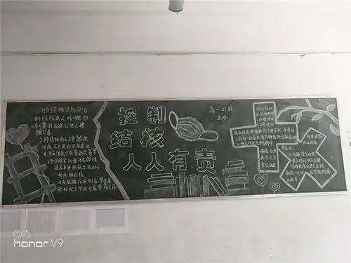 把知识绘在墙上,将防疫放在心里