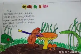 蚯蚓的日记手抄报图片