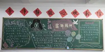 中文与传媒系开展学雷锋精神主题黑板报评比活动