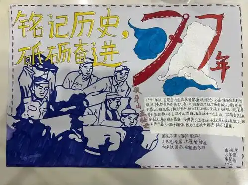 铭记历史砥砺奋进岳阳楼区绘画手抄报主题作品征集展示