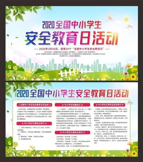 全国中小学安全教育展板图片
