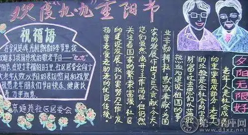 重阳节黑板报图片大全