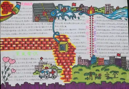 宜昌市首届火焰蓝中小学生消防主题手抄报大赛优秀作品展