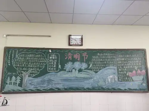 取人之长补己之短师家河小学展开黑板报评比交流活动