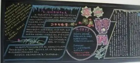 五一劳动节黑板报共和国历史上的老劳模裔式娟