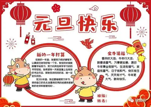 2021年元旦创意手抄报,看这篇就够了,赶紧收藏起来
