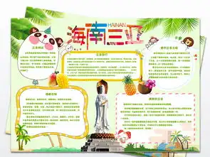 家乡海南三亚旅游手抄报三亚印象小报图片素材其他大全worddoc模板下载87.03mb其他