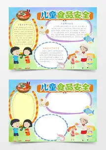 食品安全儿童健康小报手抄报word模板下载word